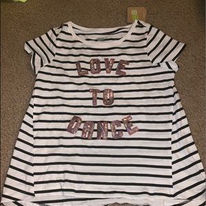 Never worn, good condition love to dance shirt